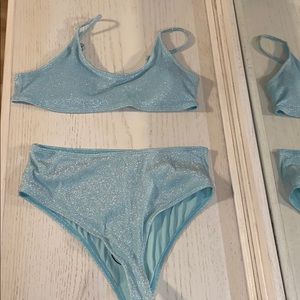 Glitter High Waisted Bikini